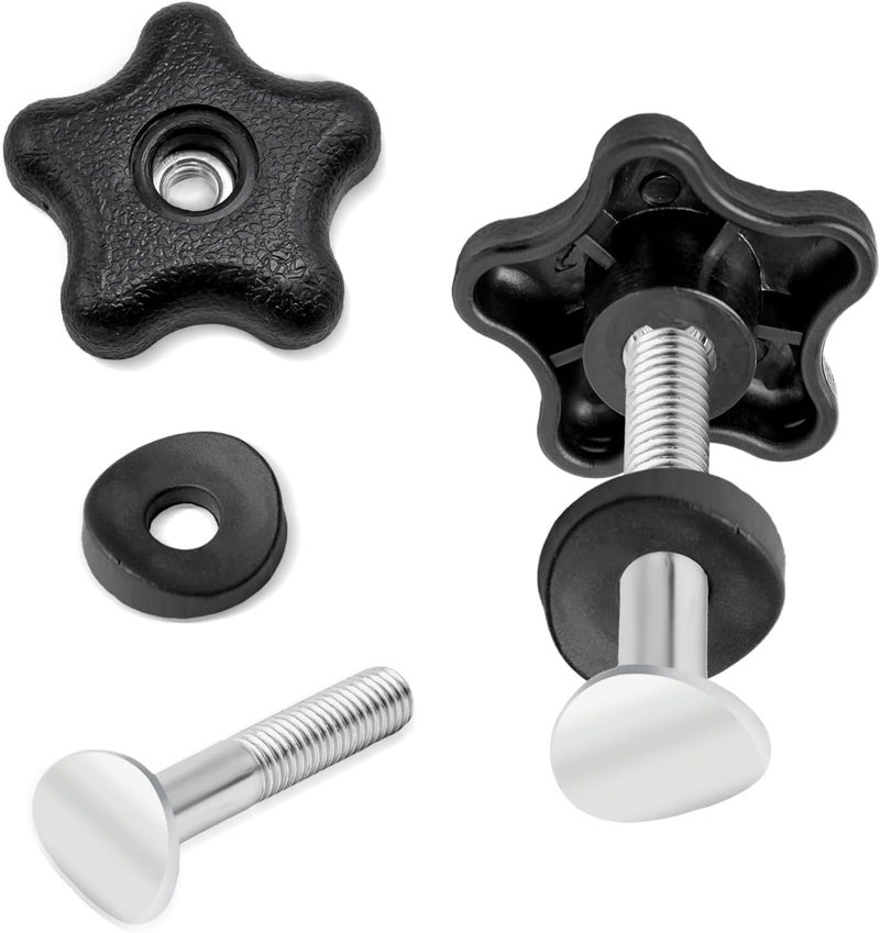 Gfdoso 2Set Handle Knob and Screw Bolt Kit for Toro – Replace 92-2260, 106-4161, 107-3844, 117-5976 Fits for Toro Lawn Mowers, Snow Blowers(Includes Knob & Washer & Bolts) - Image 1